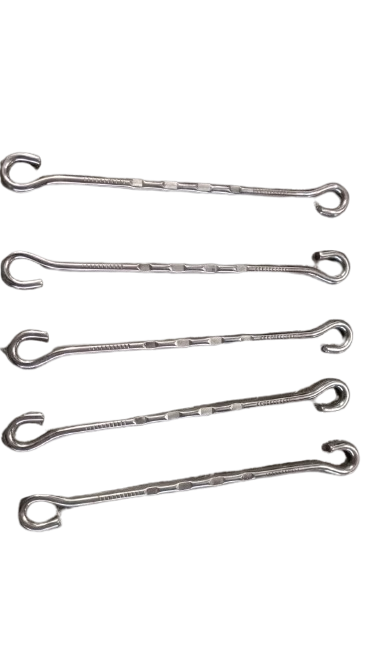 Jhula set stainless steel heavy bottom kada 12mm