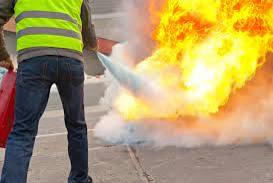 Red bOttle Fire Extinguisher 9kg A B C