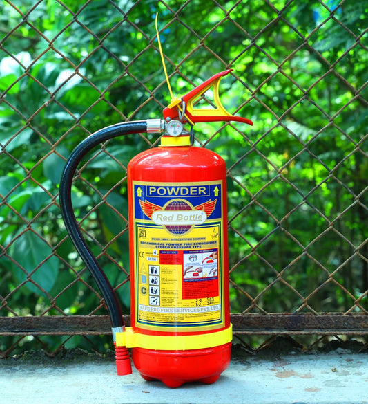 Red bOttle Fire Extinguisher 9kg A B C