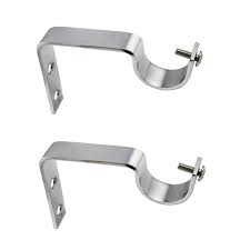 Bracket stainless steel curtain pipe 1" 2pic